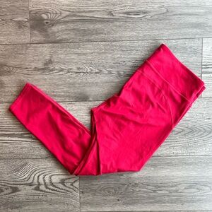 Fabletics Women’s Red Crop Workout Legging Stretchy Medium